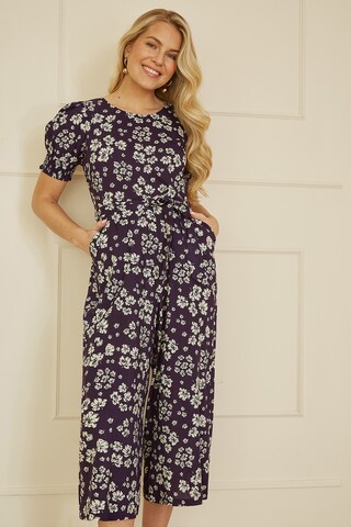 Mela London Jumpsuit in Blau: Vorderseite