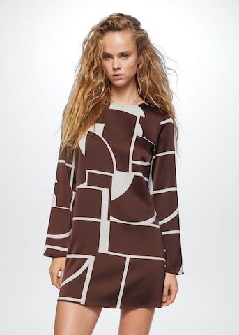 Robe 'Ivanka2' MANGO en marron : devant