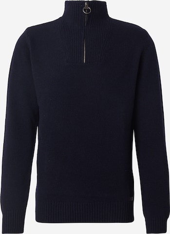 Barbour Sweter 'Nels Ess' w kolorze niebieski: przód
