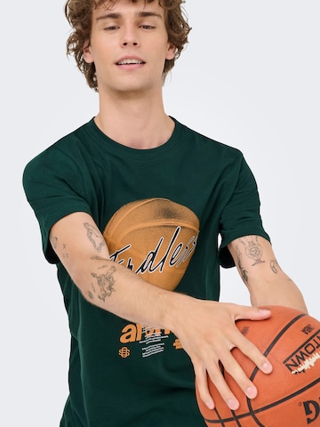 Only & Sons Shirt 'ONSBRON' in Groen