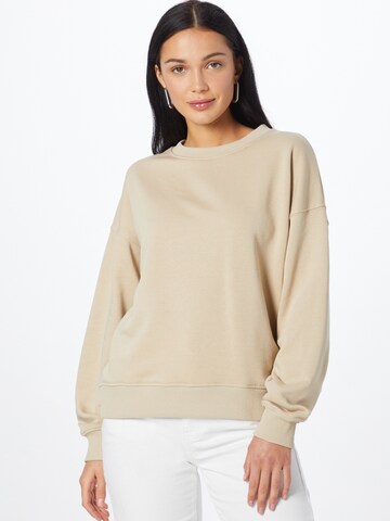 Lindex Sweatshirt in Beige: front