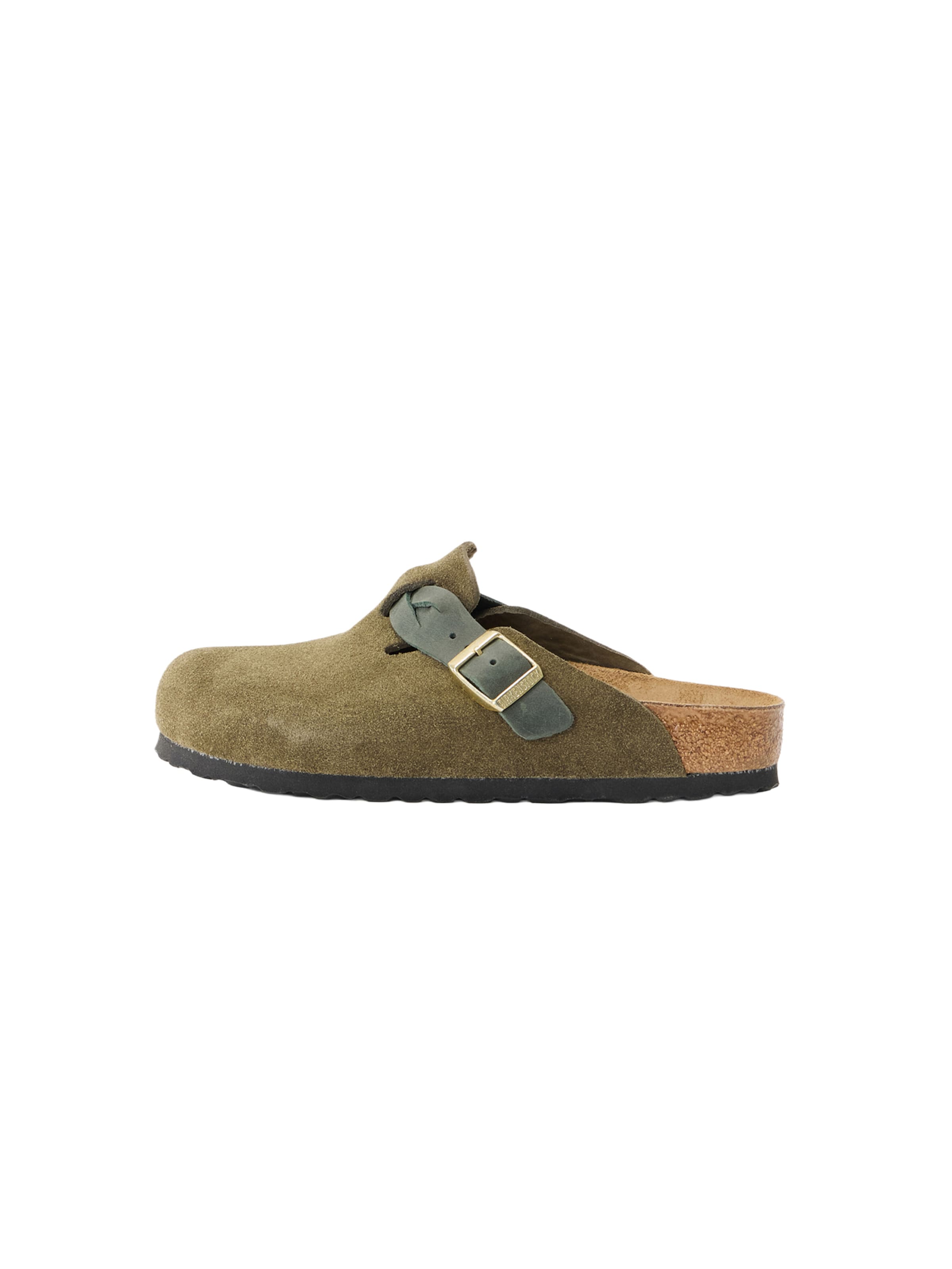 BIRKENSTOCK Μιούλ 'Boston LEOI/LEVE' σε πράσινο: μπροστά
