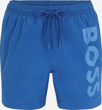 BOSS Black Swimming shorts 'Octopus' in Blue: front