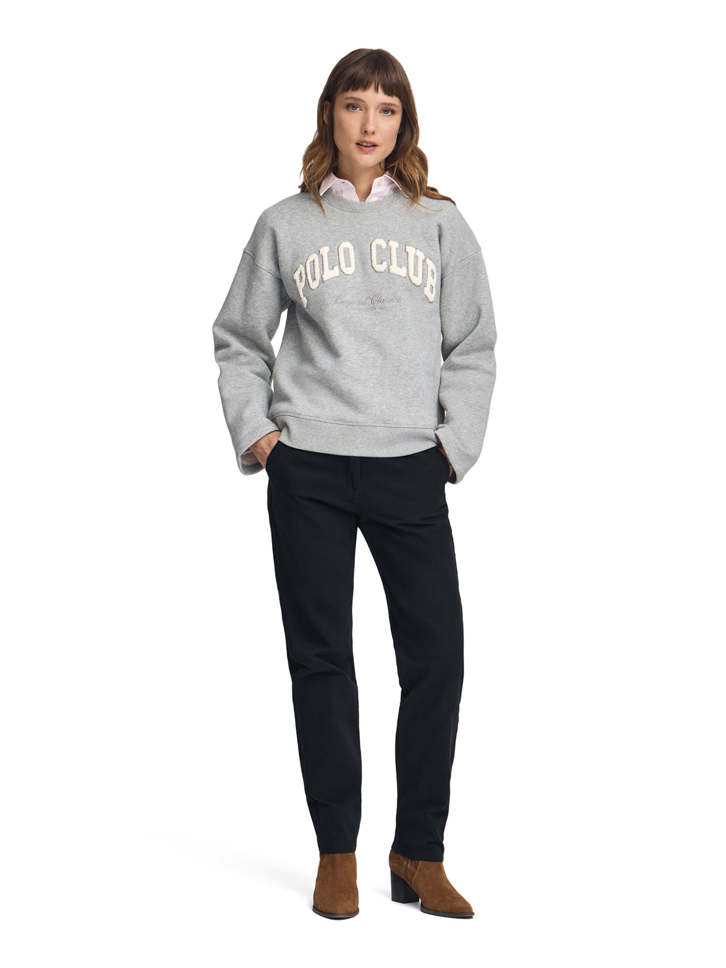Polo Club Sweatshirt in Grau