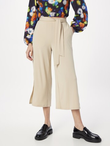 Wide Leg Pantalon 'Malli' Kaffe en beige : devant