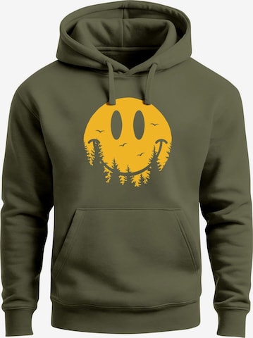 Neverless Sweatshirt 'Smile Forest' in Green: front