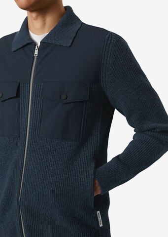 Marc O'Polo Gebreid vest in Blauw