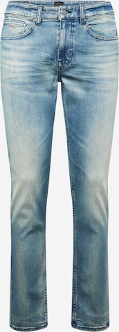 BOSS Orange Slimfit Jeans 'Delaware' in Blauw: voorkant