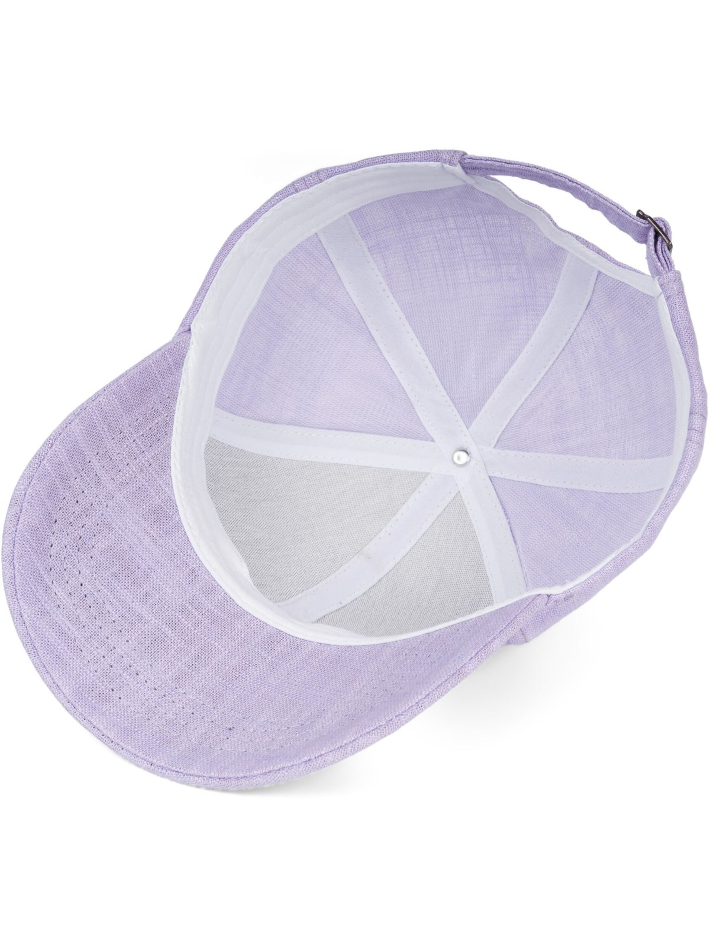 styleBREAKER Cap 'Leinen Baseball Cap' in Purple