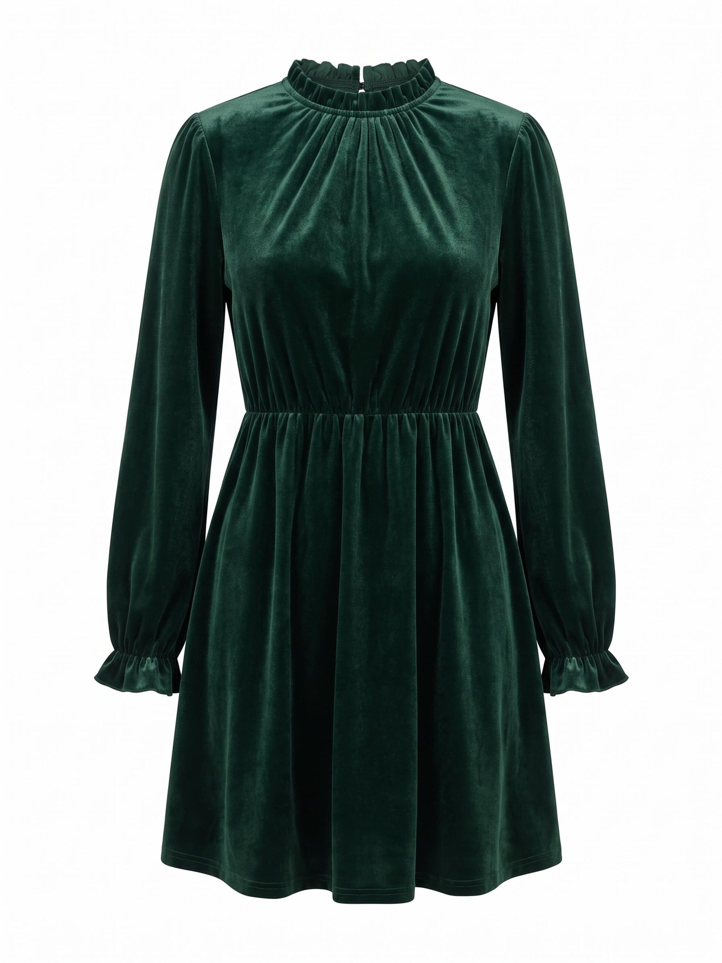 Cupshe - Vestido 'Velvet' em verde: frente