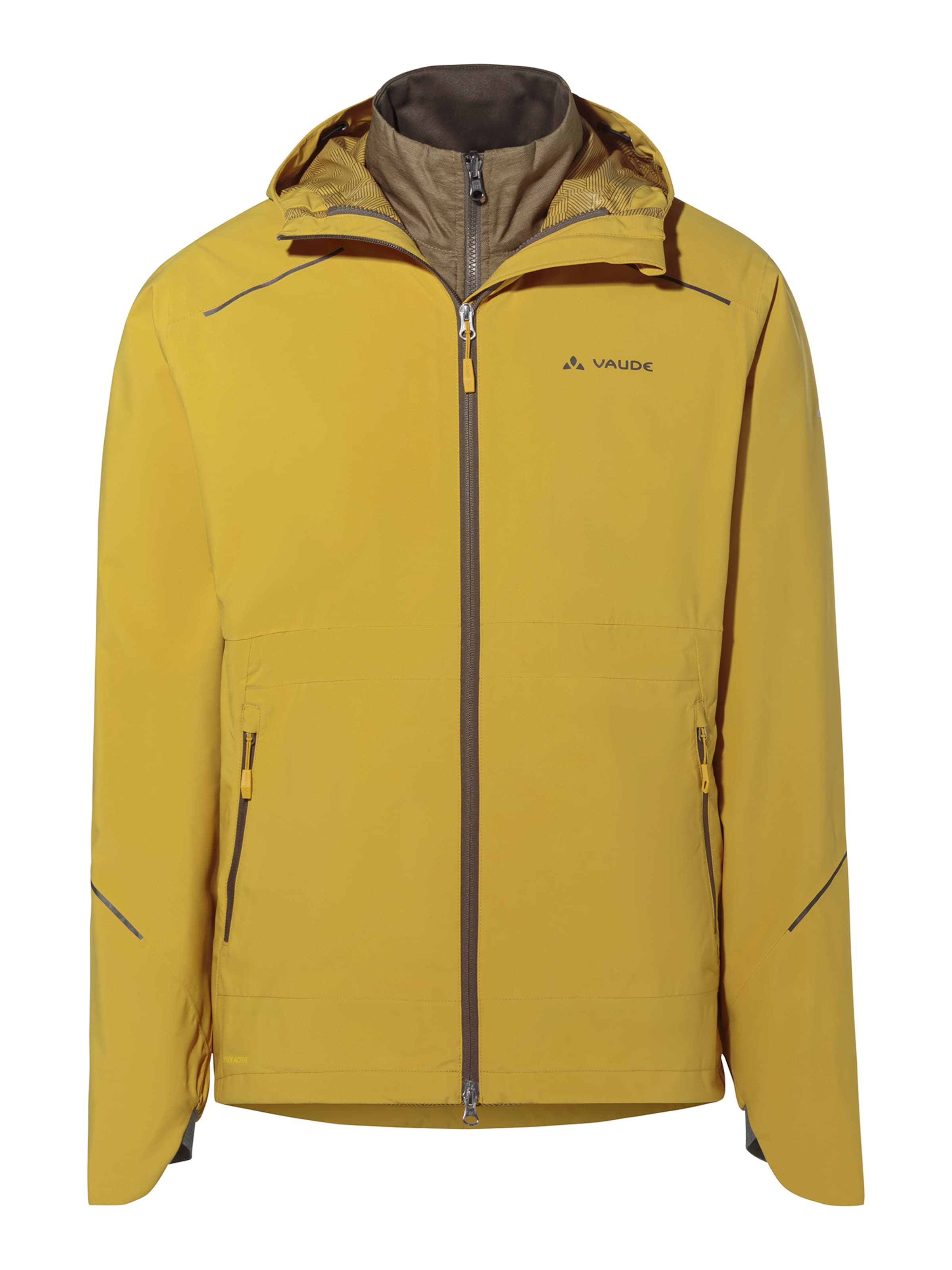 VAUDE Outdoorjacke 'Yaras' in Gelb: Vorderseite