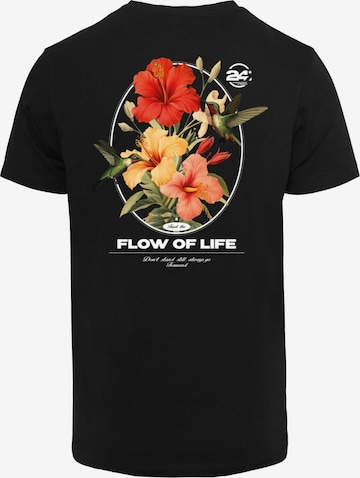 Mister Tee T-Shirt 'Flow Of Live' in Schwarz