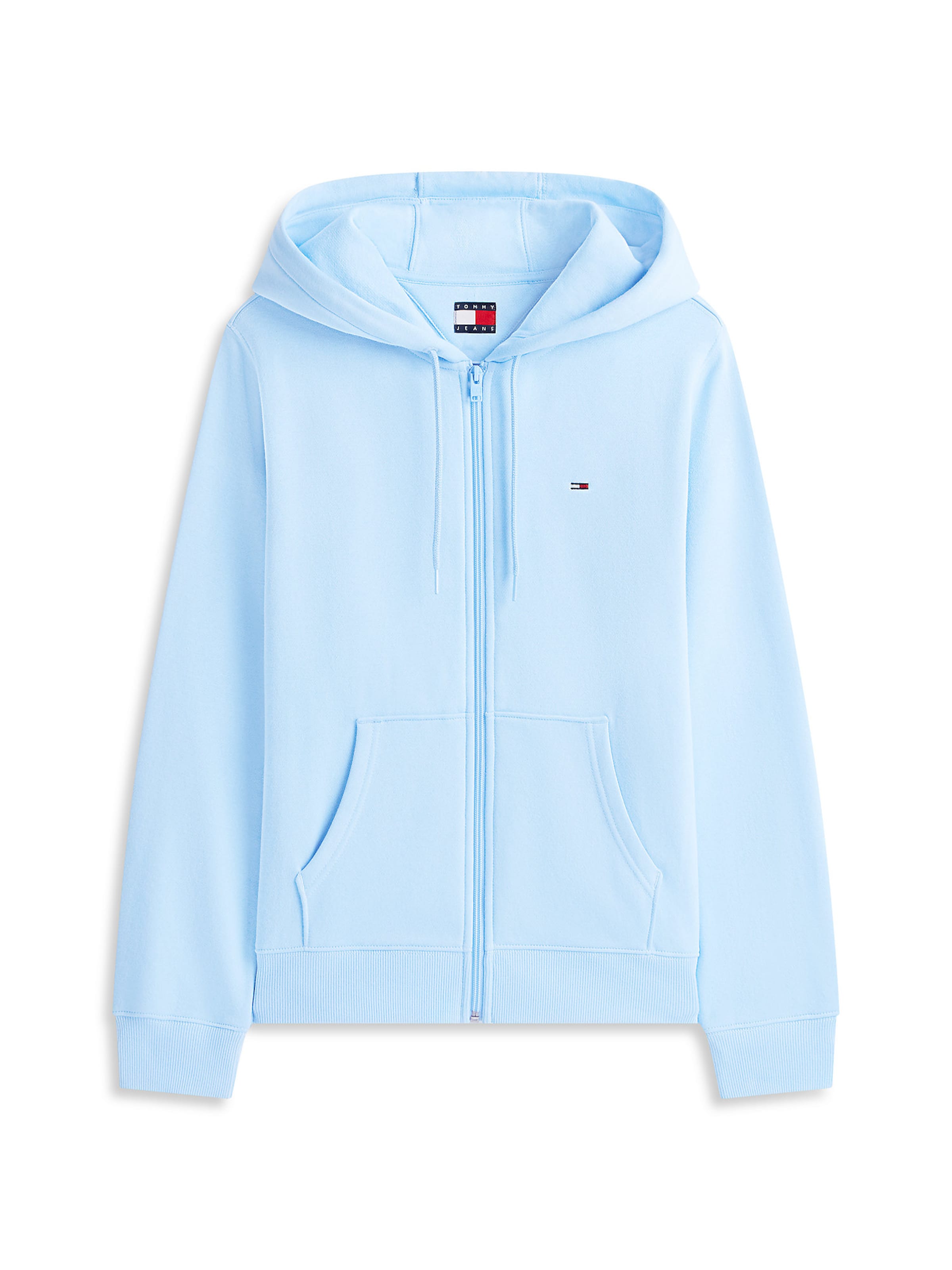 Tommy Jeans Sweat jacket in Blue: front