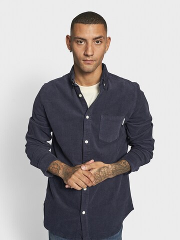 Redefined Rebel Regular fit Overhemd 'Park' in Blauw: voorkant