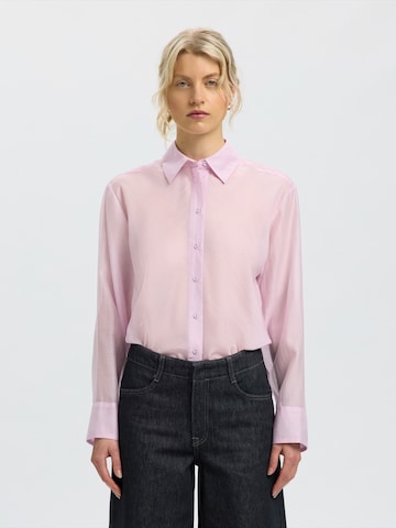 SELECTED Bluse 'SLWCONNIE' in Lila: Vorderseite