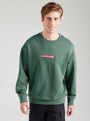 QUIKSILVER - Sweatshirt de desporto 'DNA' em verde: frente