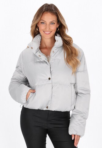 faina Winter jacket in Silver: front