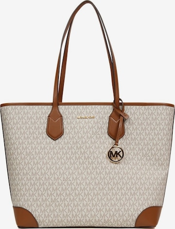 Shopper 'Eva Large Top-Zip Tote' di Michael Kors in beige: frontale