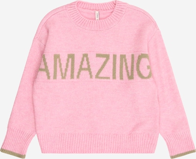 Pulover 'KMGAMOUR' Only Mini pe verde stuf / roz, Vizualizare produs
