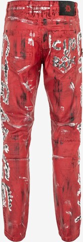 CIPO & BAXX Loosefit Jeans 'CB STRANGE' in Rot