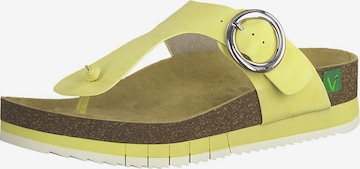 JANA T-Bar Sandals in Yellow: front