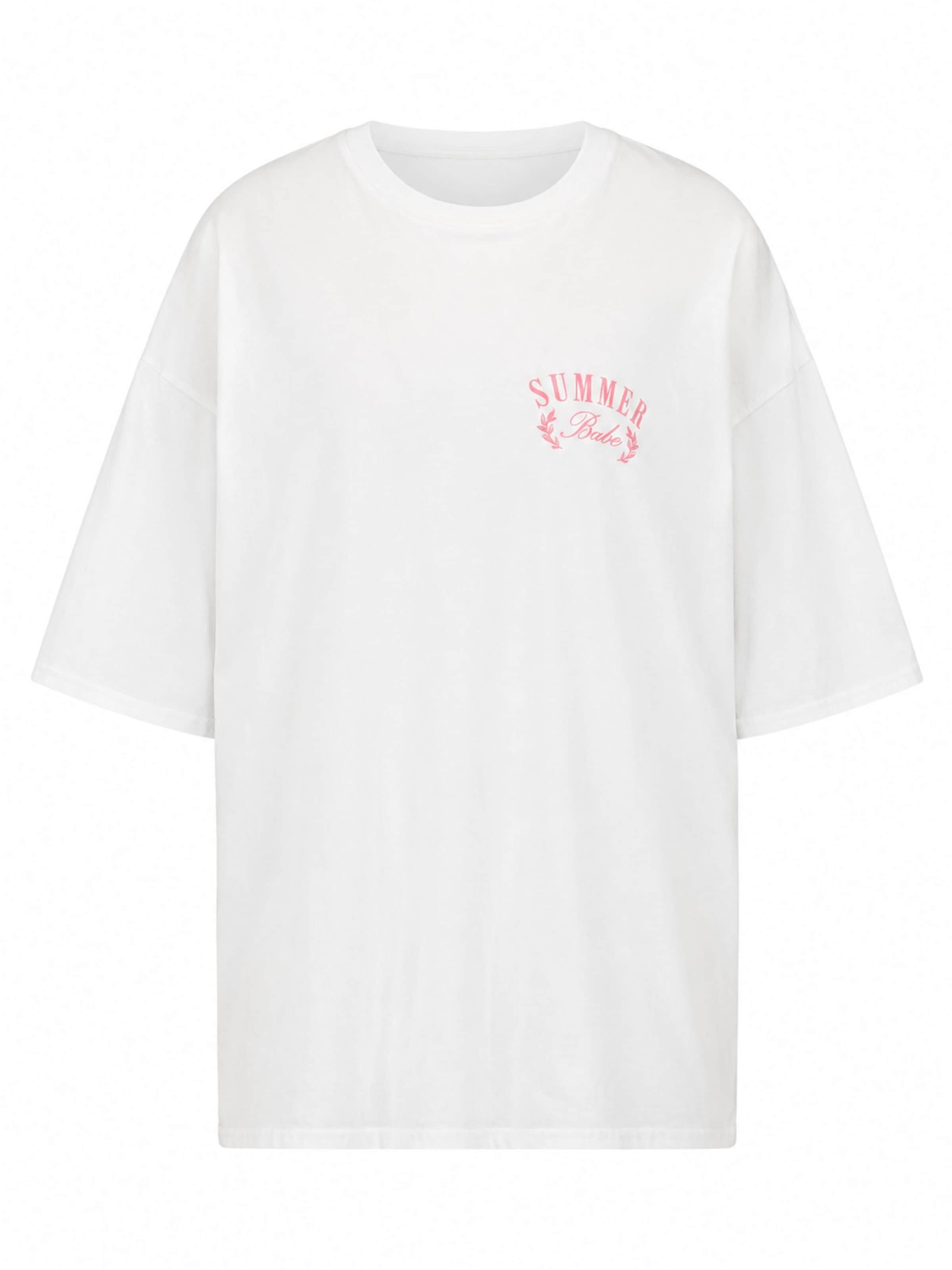 Worldclassca Oversizeshirt ''Summer Babe'' in Weiß: Vorderseite