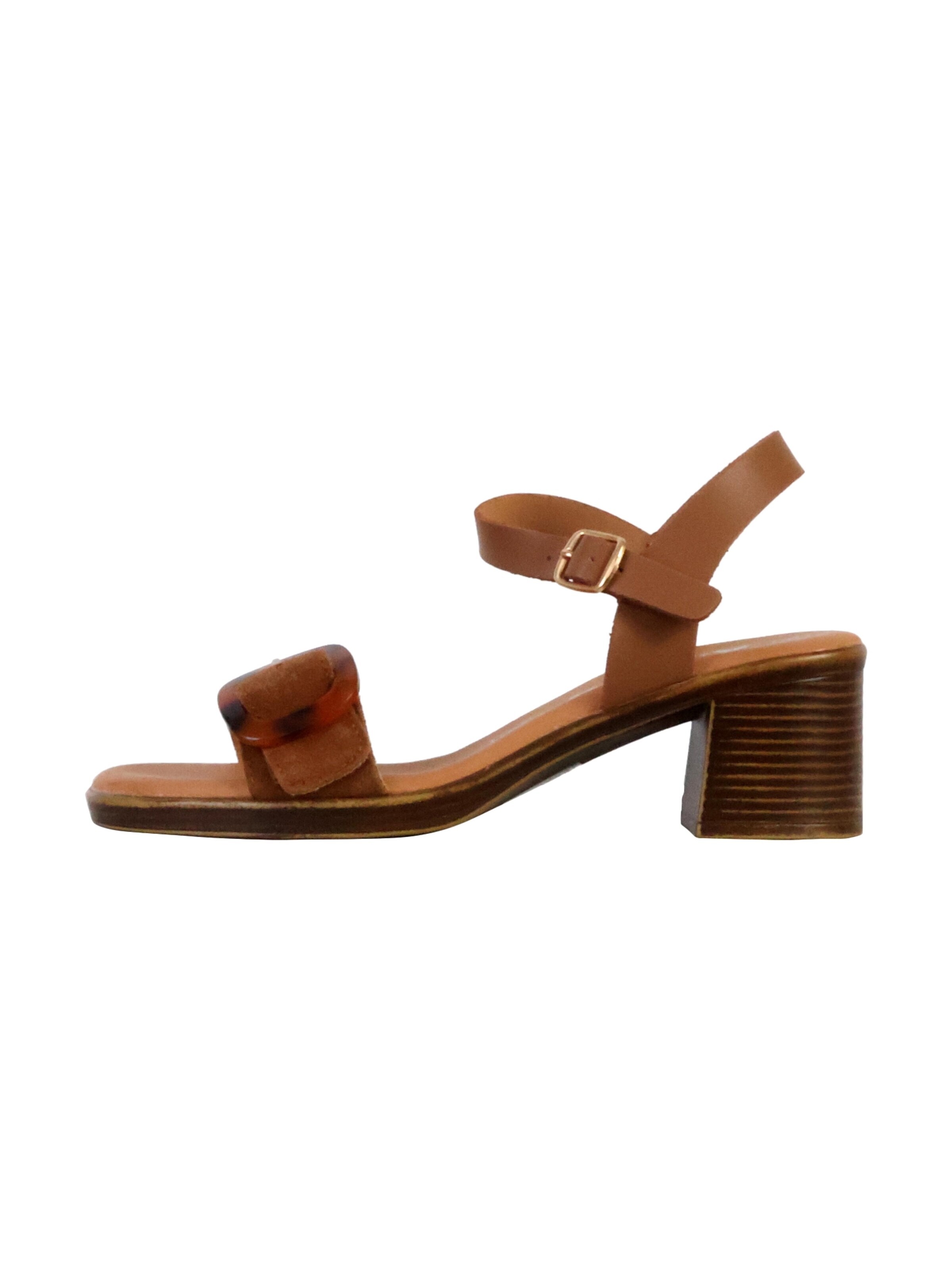 Sandales 'Aleno' The Divine Factory en marron : devant