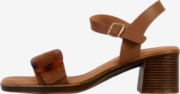 Sandales 'Aleno' The Divine Factory en marron : devant
