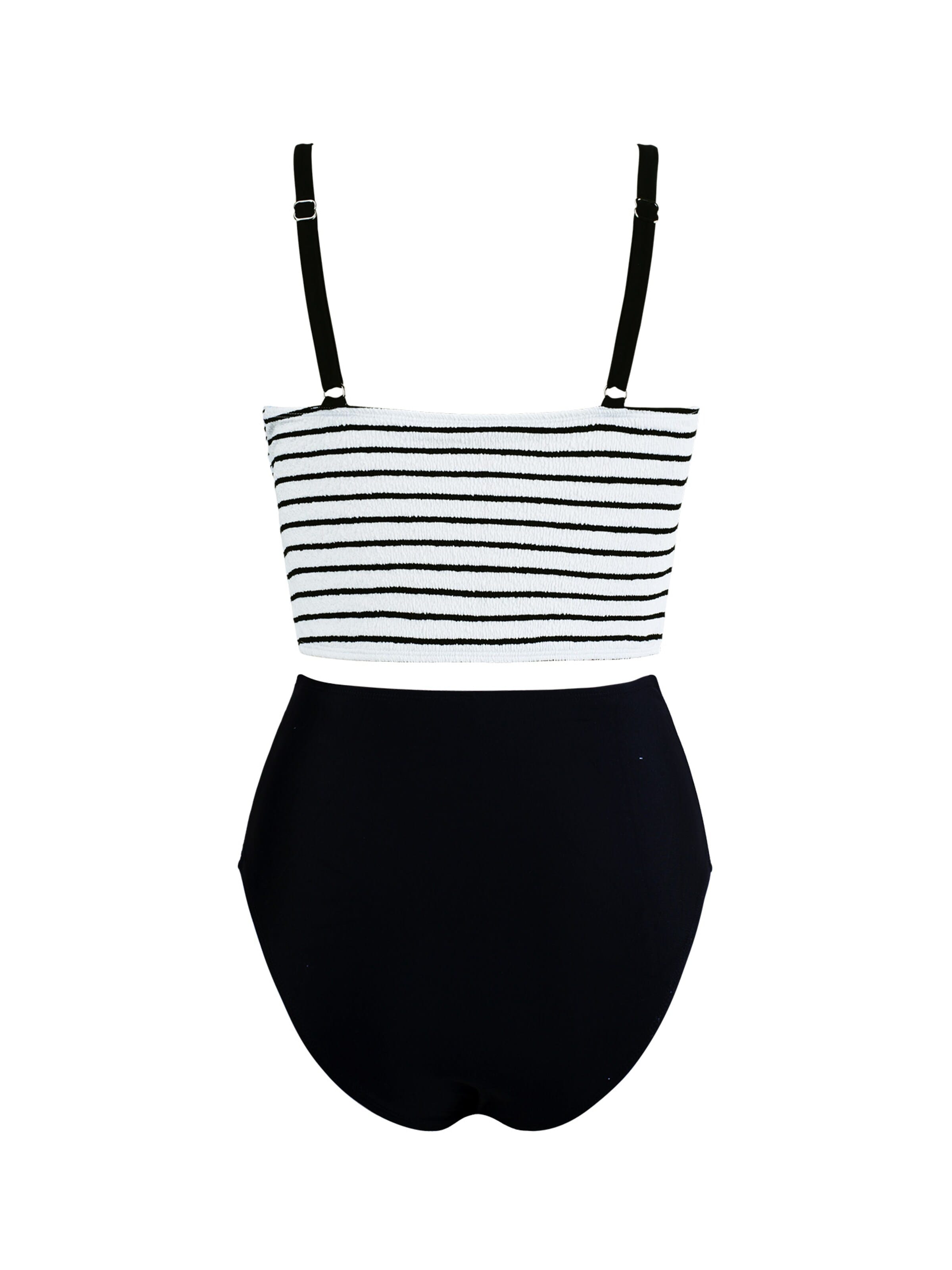 Cupshe Bralette Tankini 'Square neckline' in Black