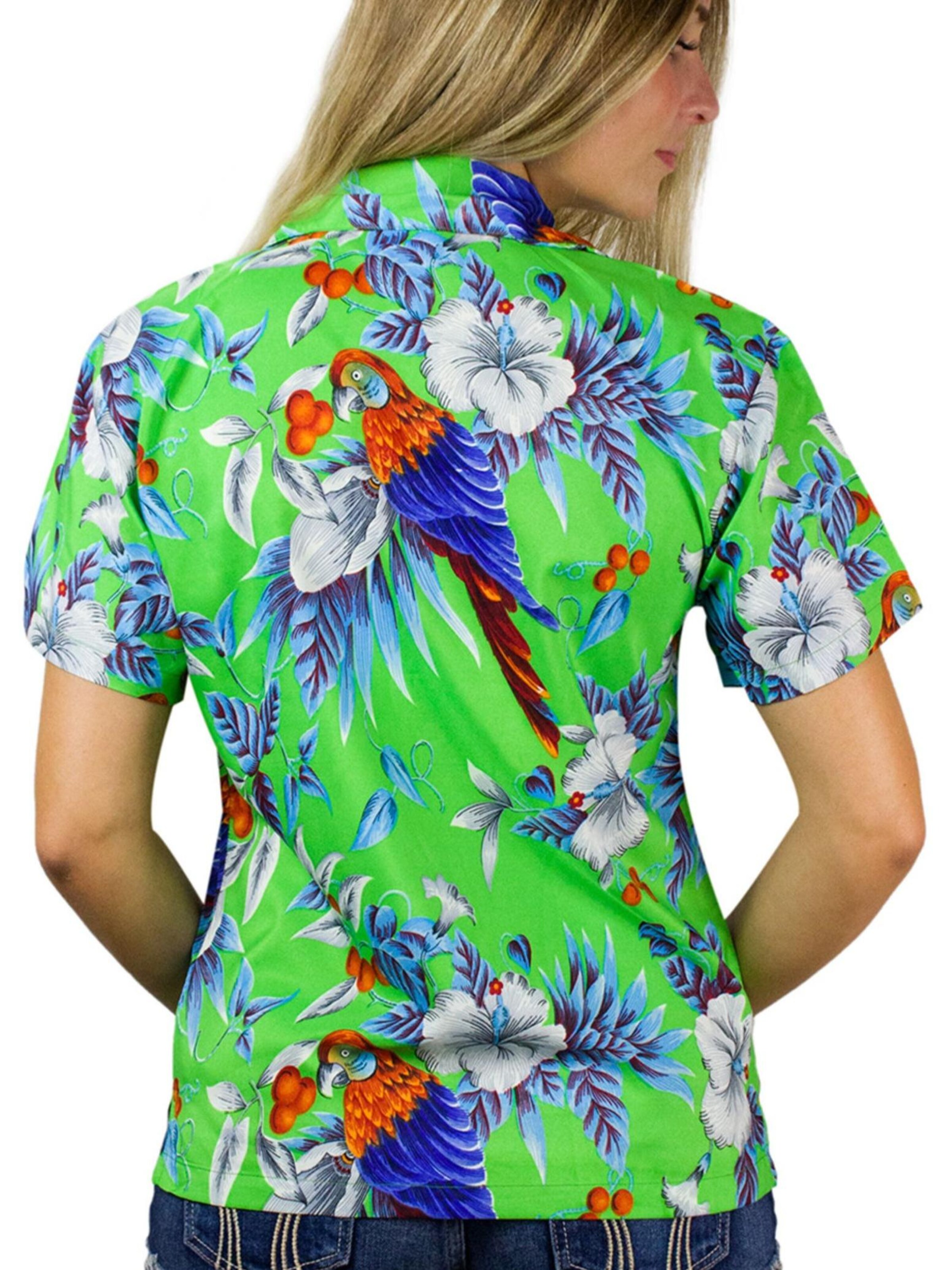 King Kameha Blouse 'Cherryparrot' in Yellow