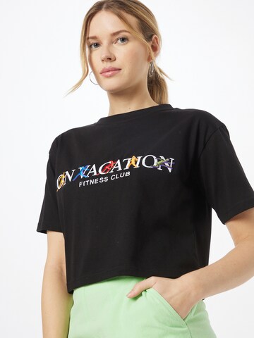 On Vacation Club Shirt in Black