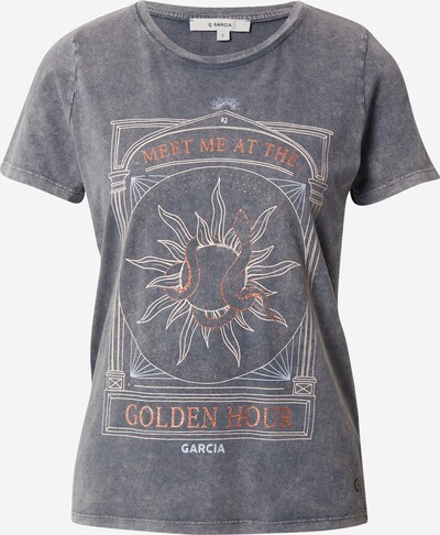 GARCIA T-Shirt in grau / stone / orange, Produktansicht