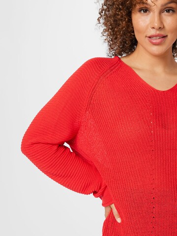 SAMOON Sweater in Red