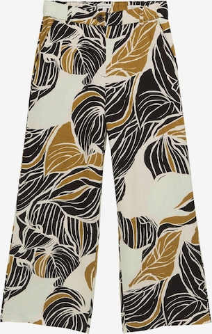 TOM TAILOR Wide leg Broek in Beige: voorkant