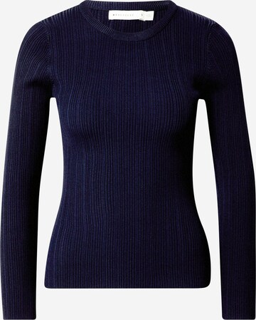 Pull-over Warehouse en bleu : devant