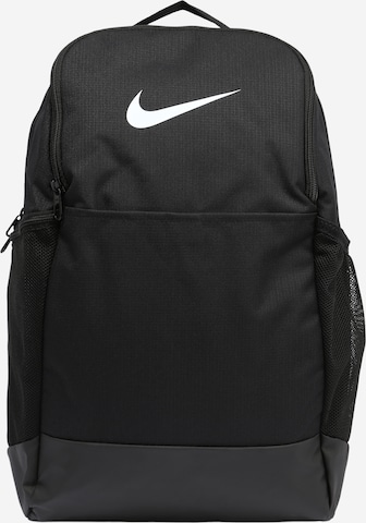 Rucsac sport 'Brasilia 9.5' de la NIKE pe negru: față