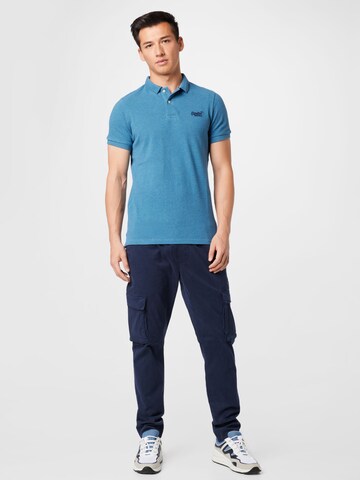 Superdry Poloshirt in Blau