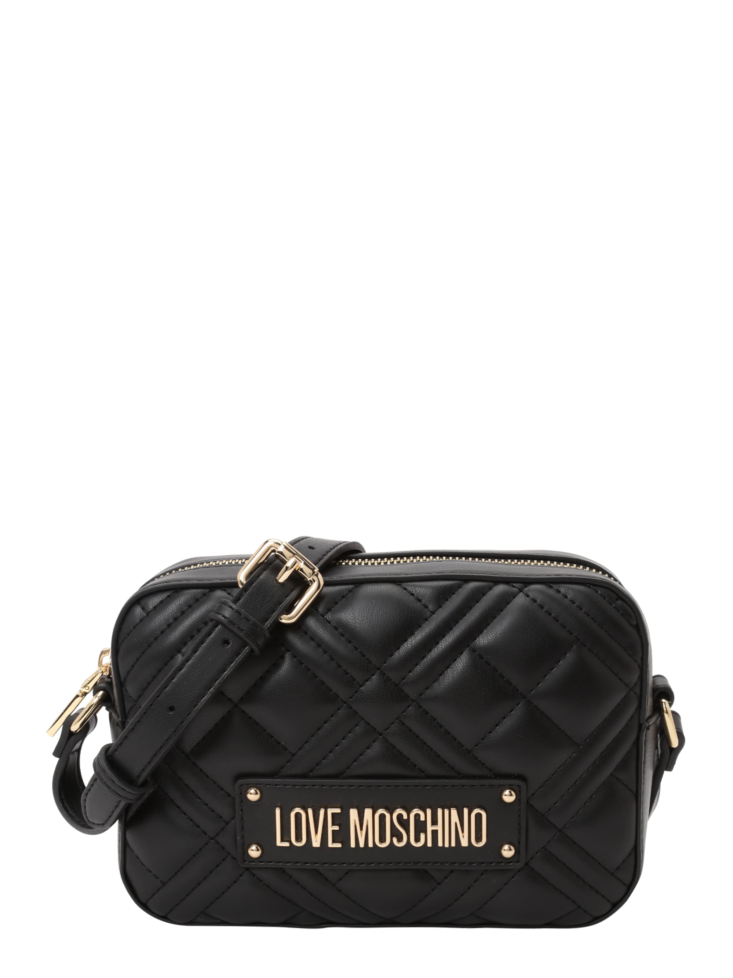Borsa a tracolla di Love Moschino in nero: frontale