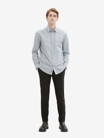 TOM TAILOR Regular fit Button Up Shirt in Grey