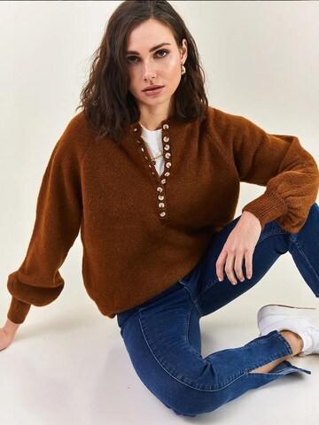 Pullover di Bianco Lucci in marrone
