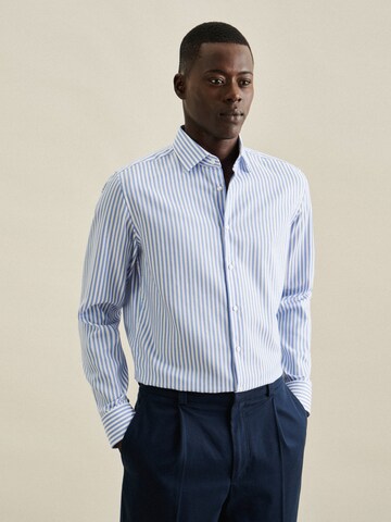 SEIDENSTICKER Slim fit Business shirt 'SMART CLASSICS' in Blue: front