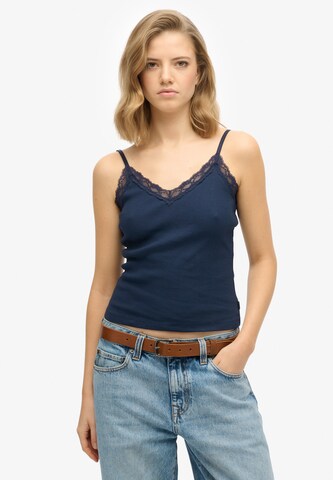 Superdry Top 'Essential' in Blue: front