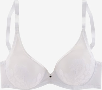 LASCANA T-shirt Bra 'Belle Affaire' in White: front