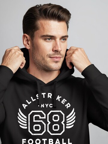 Neverless Sweatshirt 'Football NYC' in Black