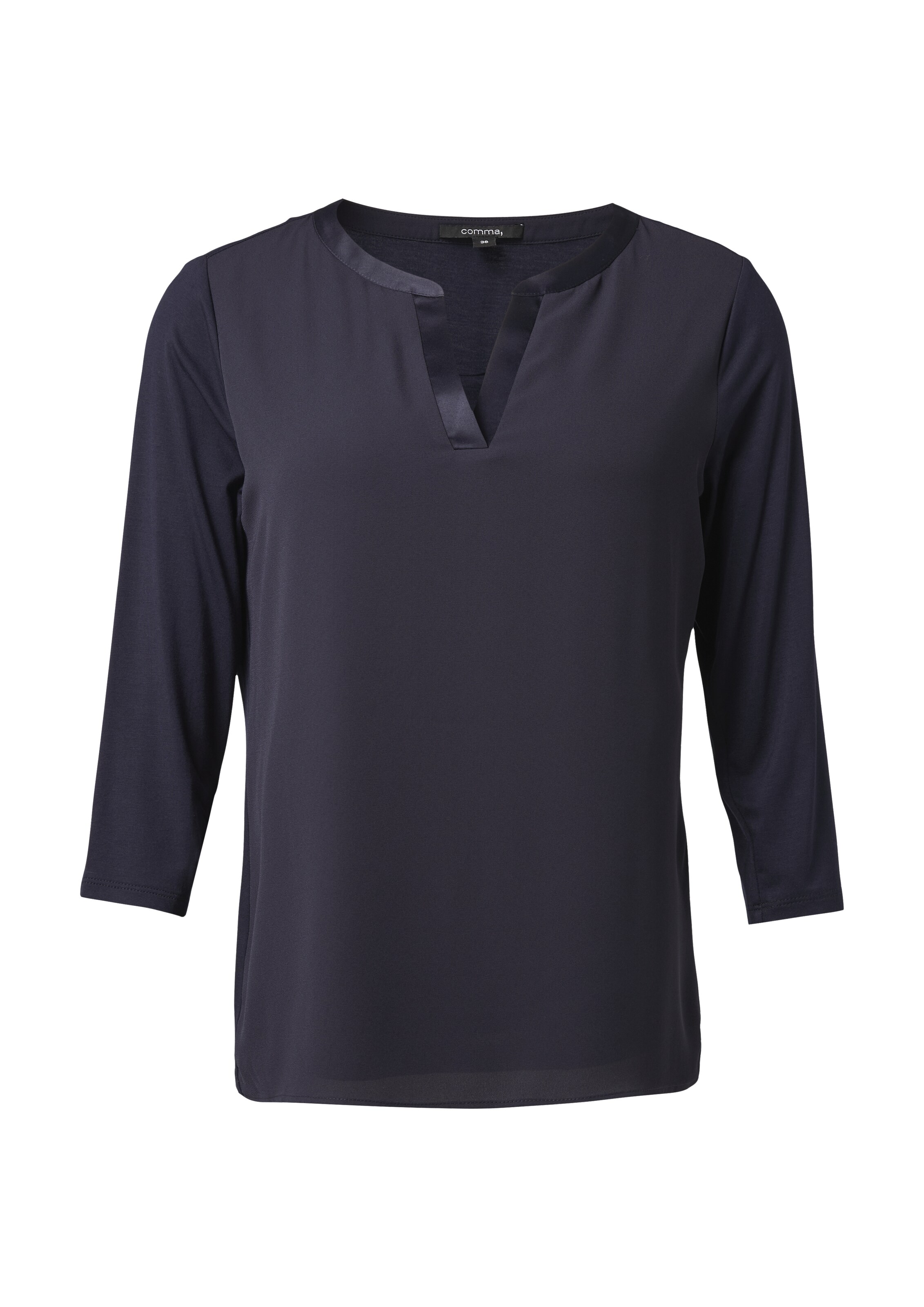 T-shirt COMMA en bleu : devant