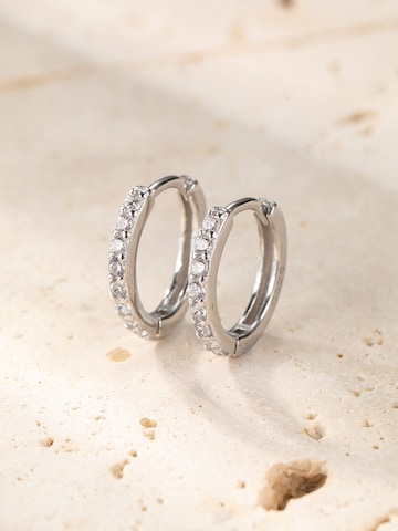 Orecchini 'Clear Trio' di Hey Happiness in argento