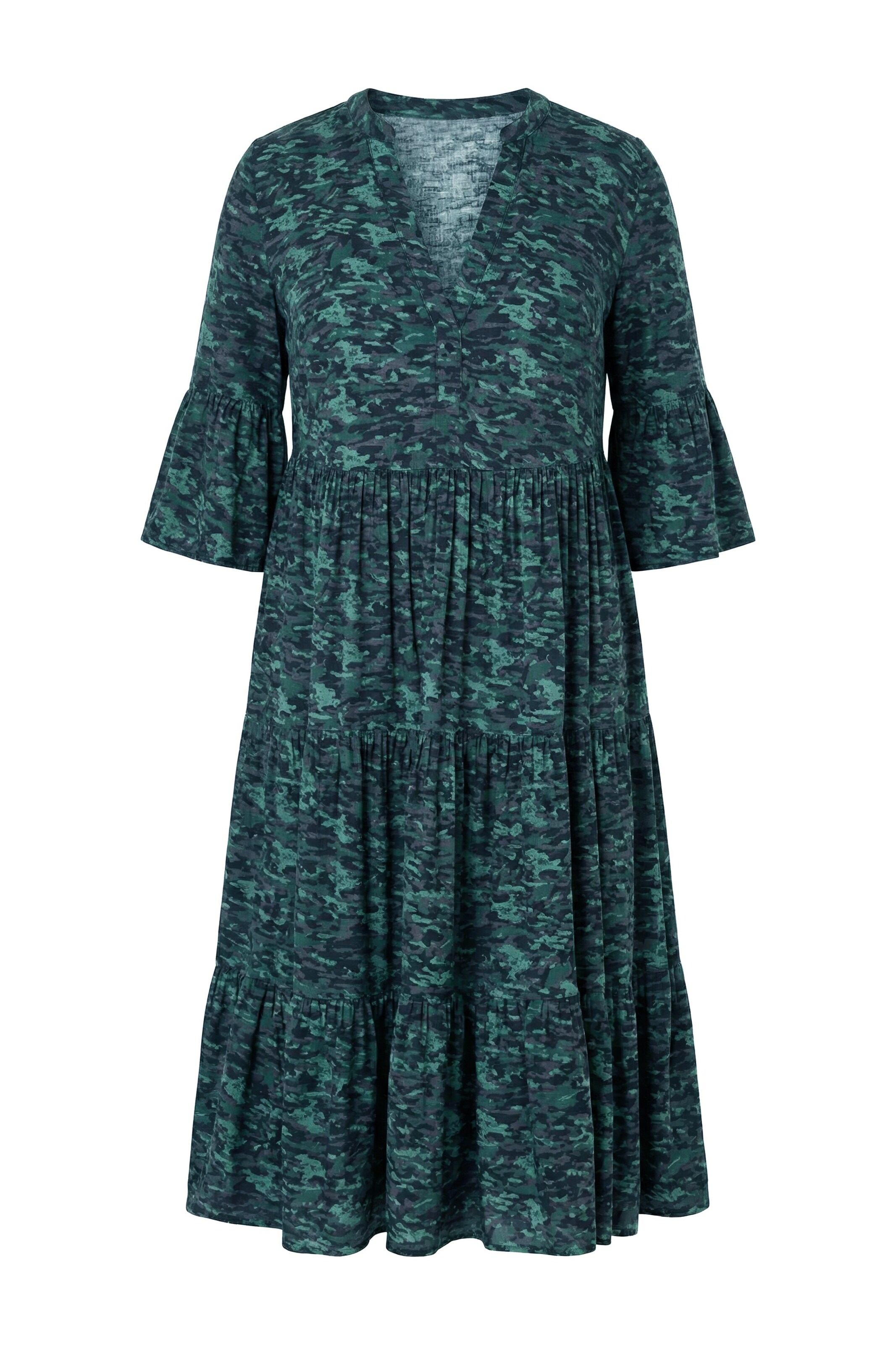 Studio Untold Jurk in Groen: voorkant