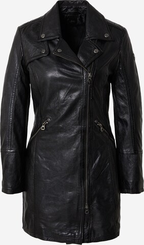 Gipsy Between-Seasons Coat 'Carola' in Black: front