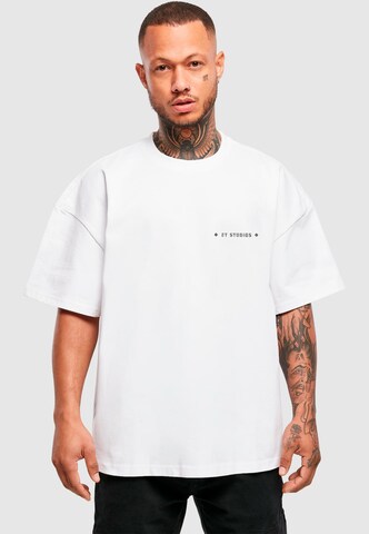 2Y Studios Shirt 'MONEY NEVER LIES' in White: front