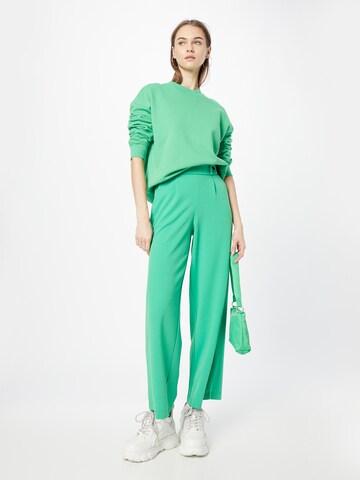 JDY Wide leg Pleat-Front Pants in Green